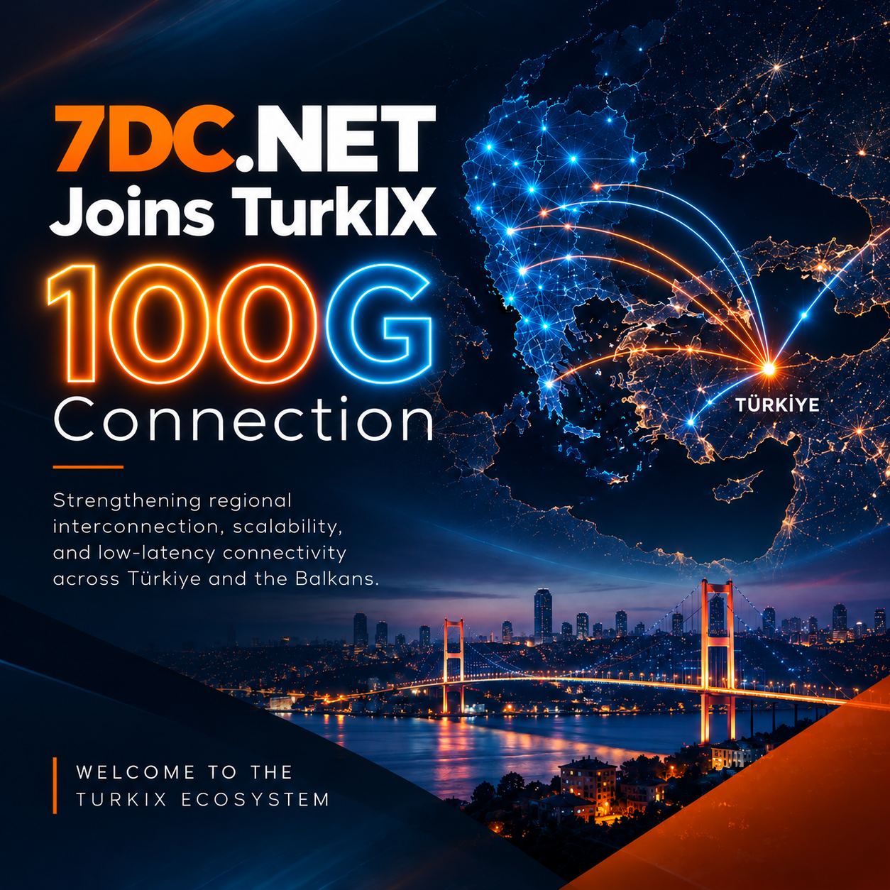 7DC.NET joined TurkIX at 100G