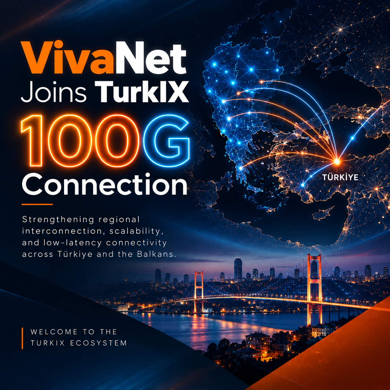 VivaNet се присъедини към TurkIX с 10G връзка